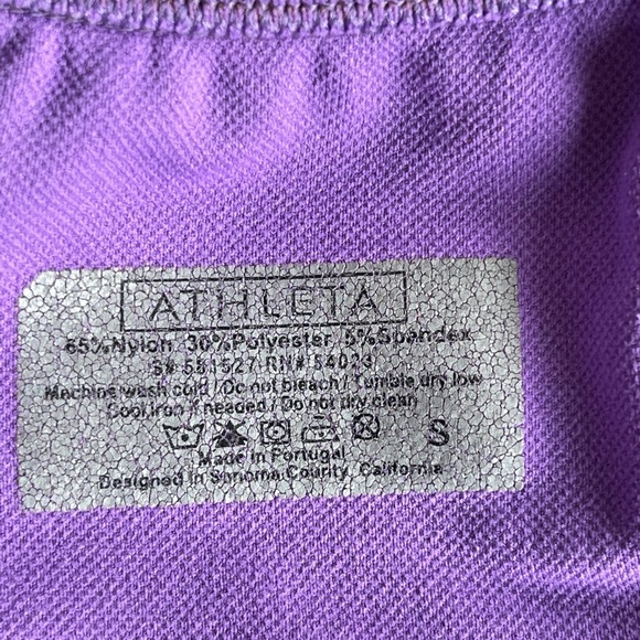 Athleta Gray Purple Striped Seamless Racerback Bra Tank Top - Picture 2 of 6